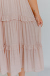 "Stunning Sights" Blush Sleeveless Midi Dress (S-3XL)